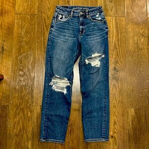 American Eagle Stretch Mom Straight Jean